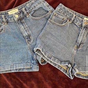Denim high waisted Shorts
